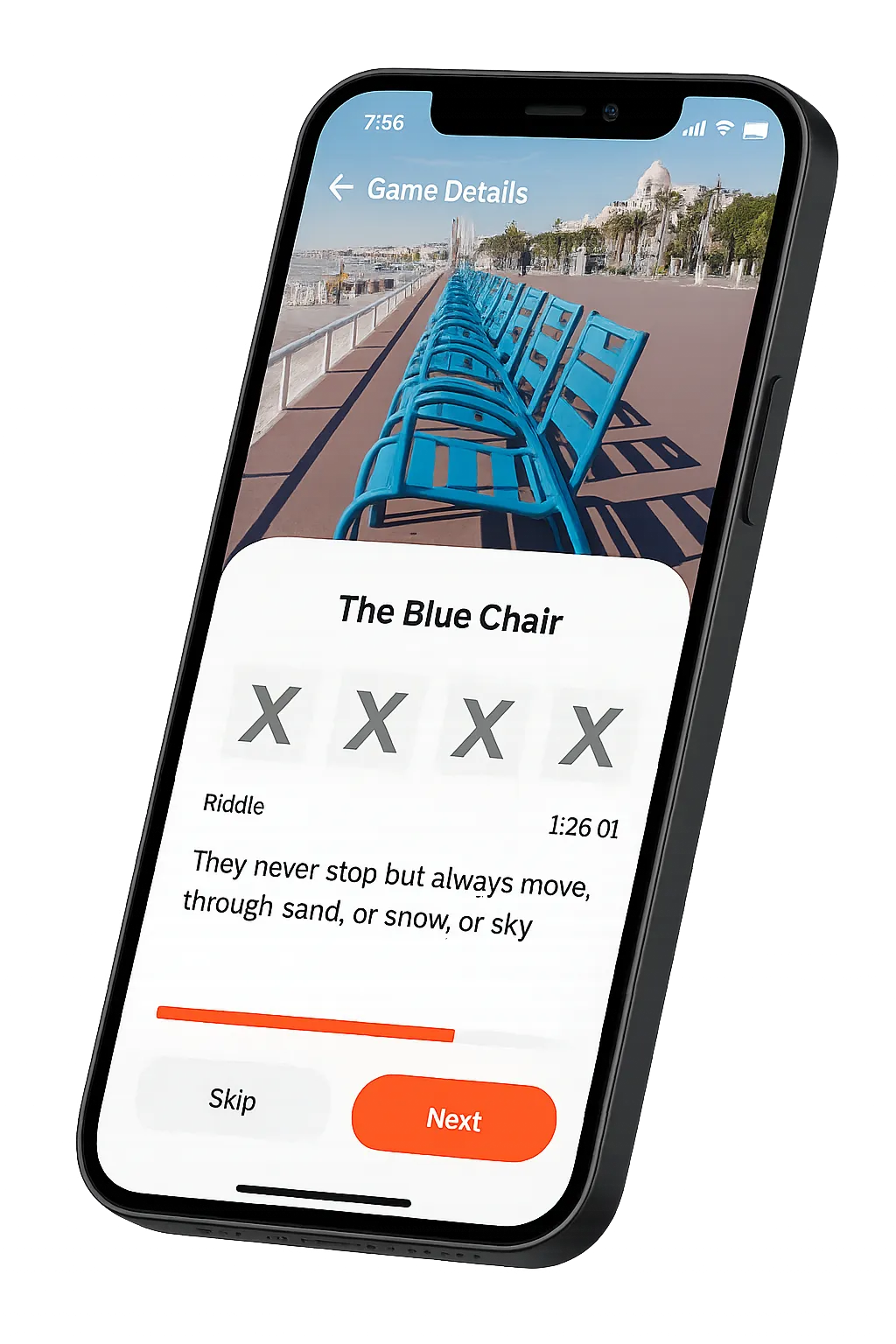 Aperçu de l'application TrésorXpédition